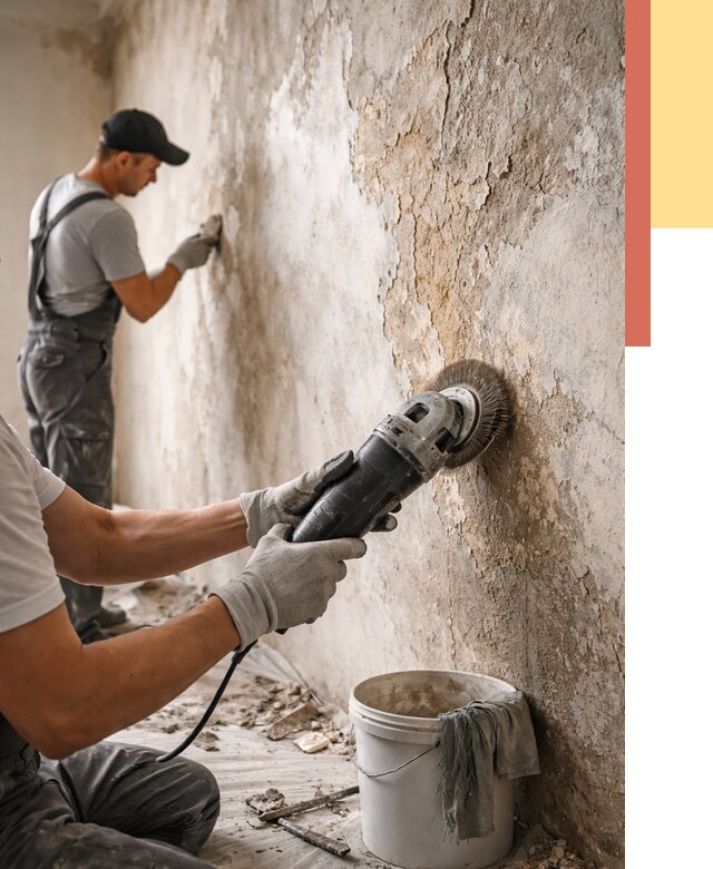 Снятие и удаление краски со стен в Дагестанских Огнях от 2168 руб. — ОТДЕЛОЧНИК-Дгс