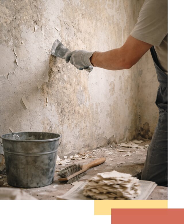 Удаление старой краски со стен в Дагестанских Огнях качественно и быстро