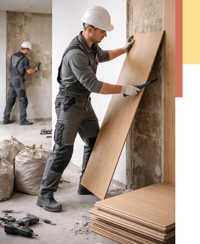 Демонтаж стеновых панелей в Дагестанских Огнях от 3613 руб. за м² быстро и недорого | ОТДЕЛОЧНИК-Дгс