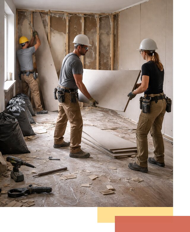 Демонтаж стеновых панелей в Дагестанских Огнях быстро и аккуратно