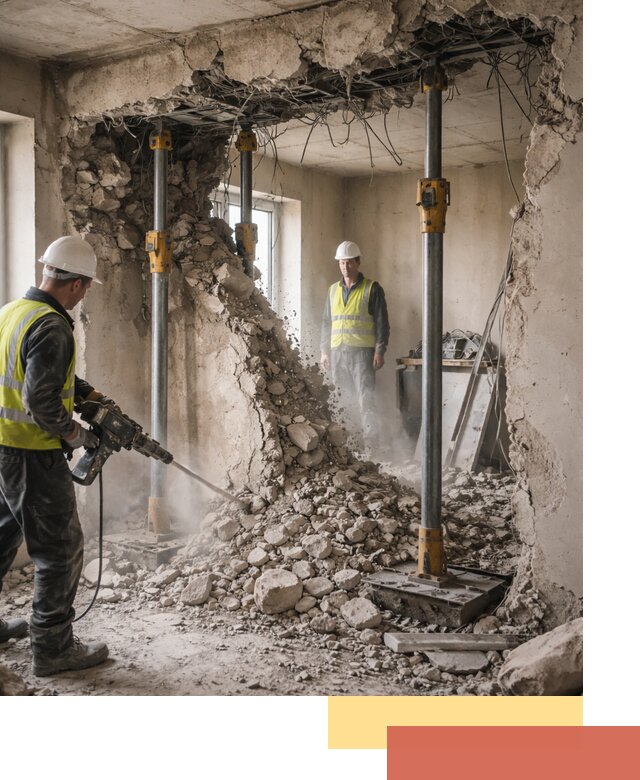 Снос несущих стен в Дагестанских Огнях с гарантией безопасности и качества