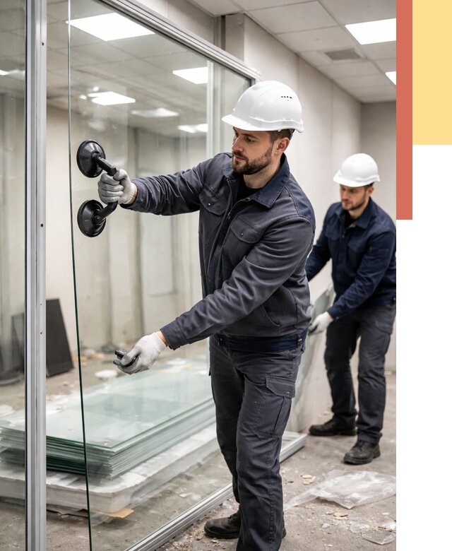 Демонтаж стеклянных перегородок в Дагестанских Огнях от 3303 руб. — быстро и недорого | ОТДЕЛОЧНИК-Дгс