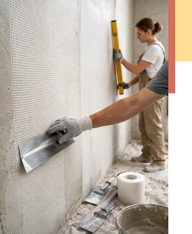 Армирование стен стеклосеткой в Дагестанских Огнях от 3303 руб. под ключ | ОТДЕЛОЧНИК-Дгс