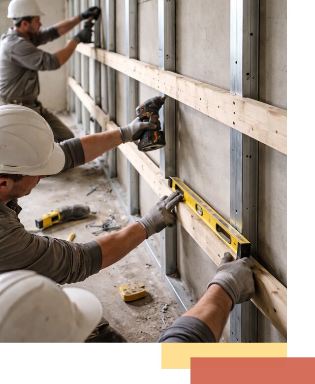 Устройство обрешетки под панели в Дагестанских Огнях