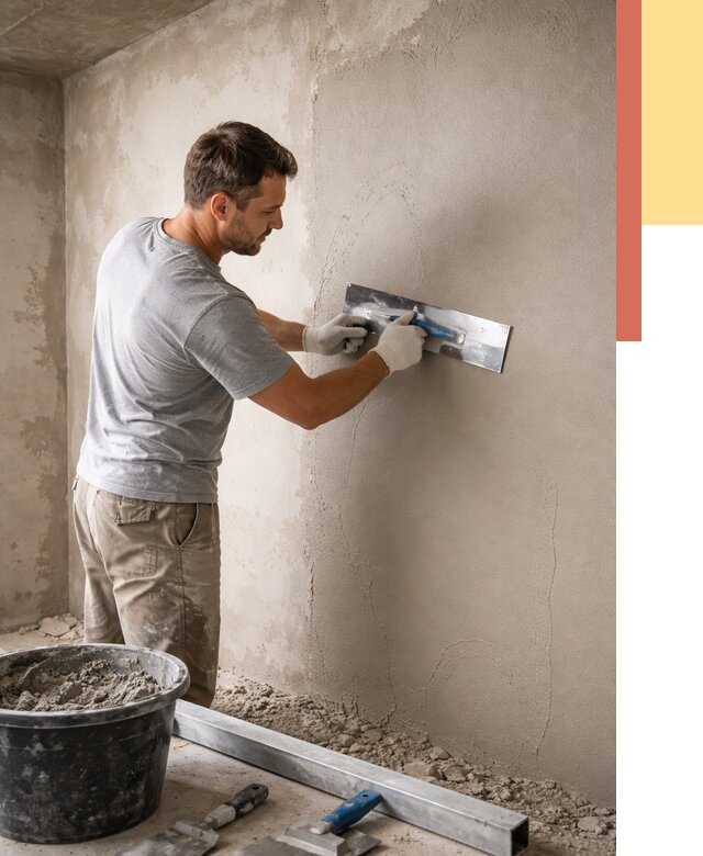 Штукатурка стен без маяков в Дагестанских Огнях от 7433 руб/м2 — услуги и цена | ОТДЕЛОЧНИК-Дгс