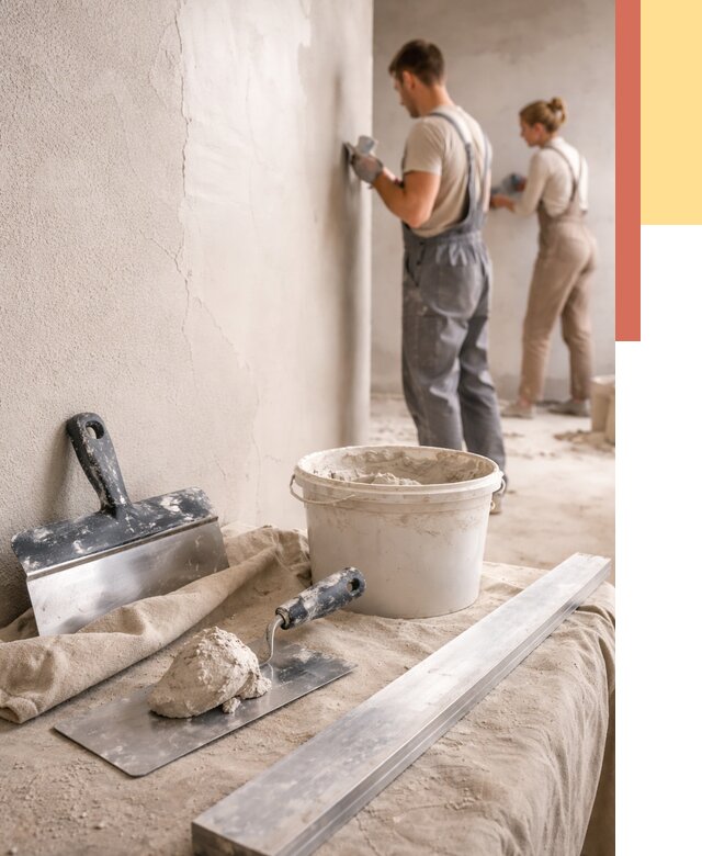 Штукатурка стен гипсовая в Дагестанских Огнях от 4645 руб/м2 — быстро и недорого | ОТДЕЛОЧНИК-Дгс