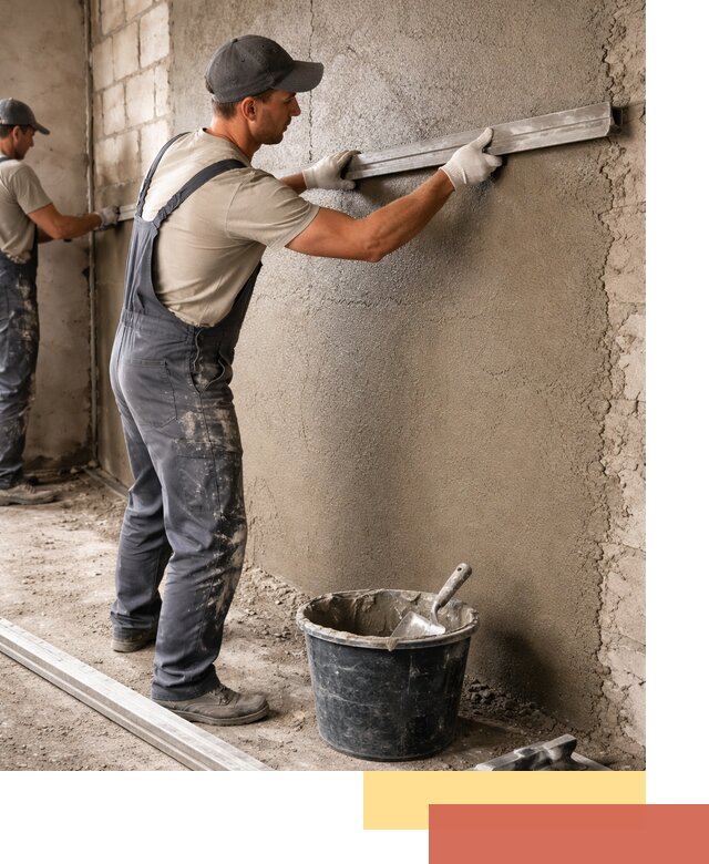 Штукатурка стен цементно-песчаная в Дагестанских Огнях профессионально