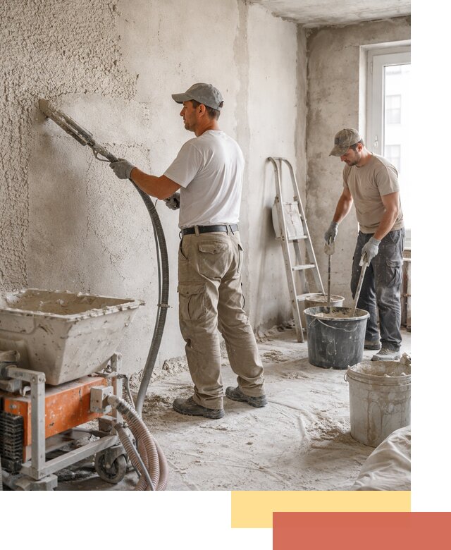 Машинная штукатурка стен в Дагестанских Огнях — быстро и качественно