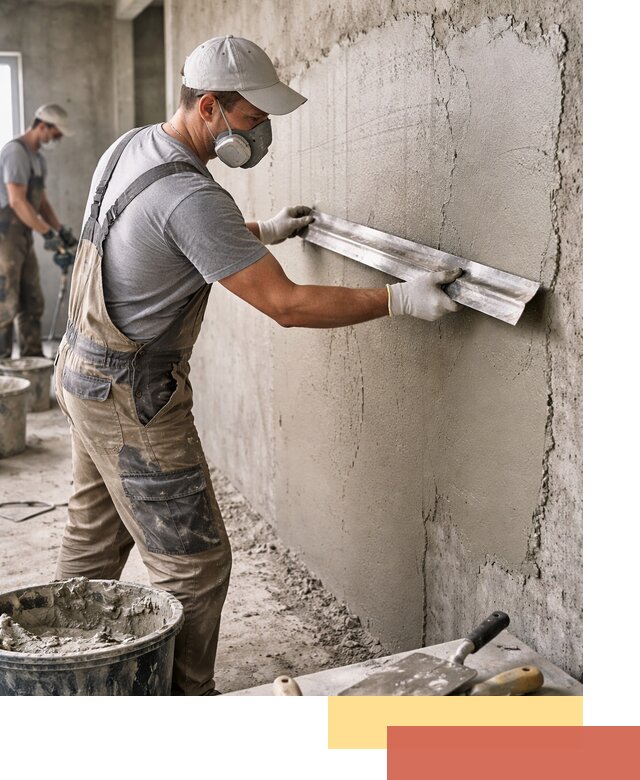 Штукатурка бетонных стен в Дагестанских Огнях качественно и долговечно