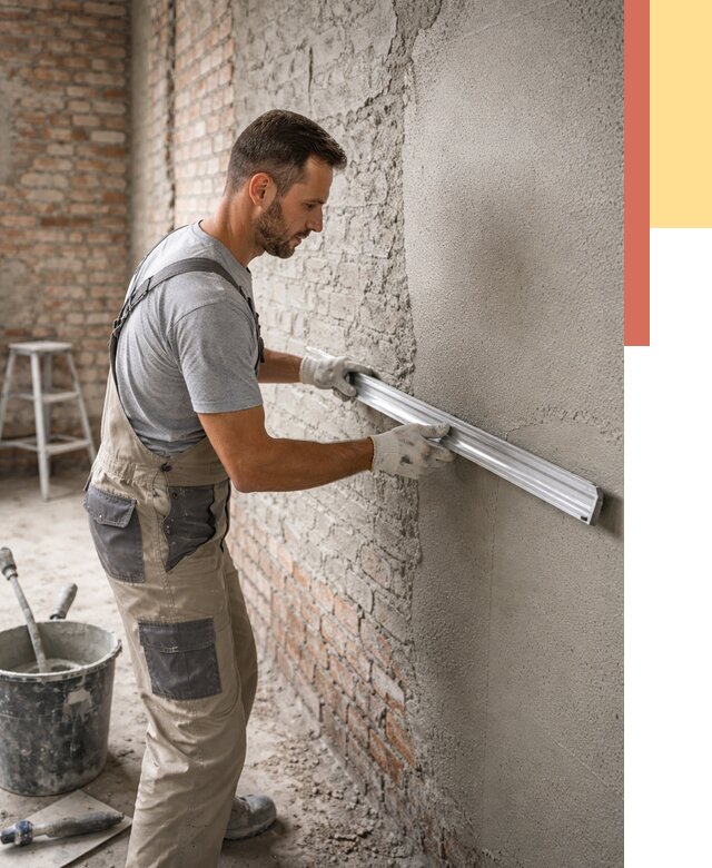 Штукатурка кирпичных стен в Дагестанских Огнях от 4645 руб/м2 — быстро и недорого | ОТДЕЛОЧНИК-Дгс