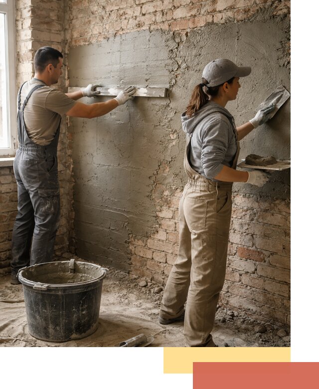 Штукатурка кирпичных стен в Дагестанских Огнях — качественно и надежно