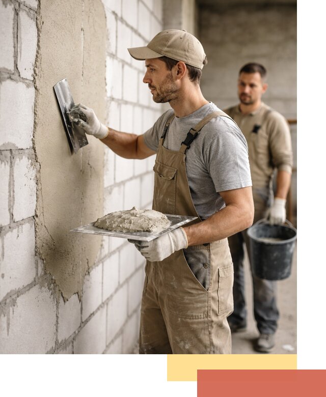 Штукатурка стен из газобетона в Дагестанских Огнях под ключ