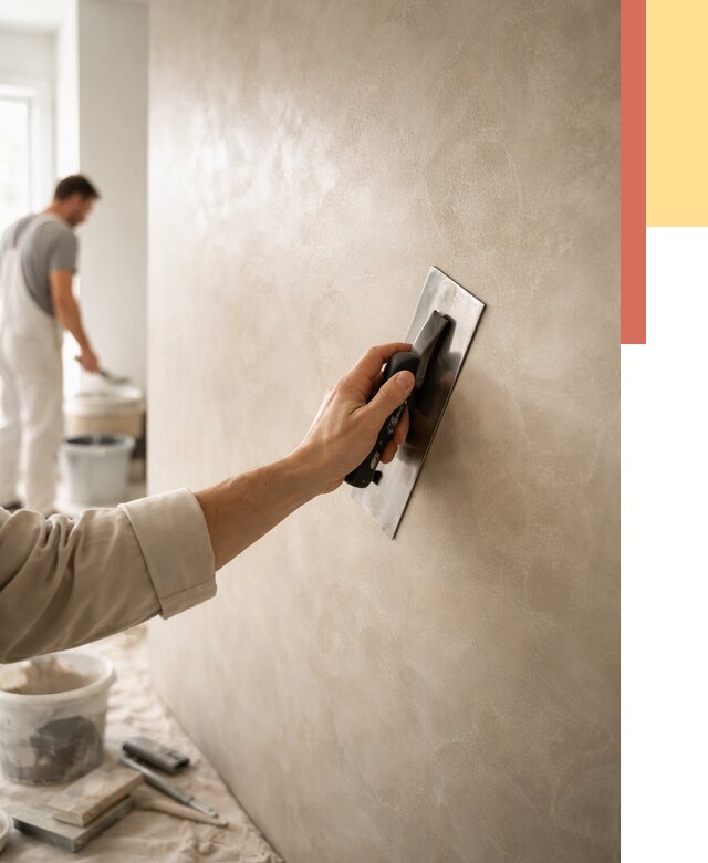 Венецианская штукатурка в Дагестанских Огнях от 3613 руб/м² — нанесение стен под ключ | ОТДЕЛОЧНИК-Дгс