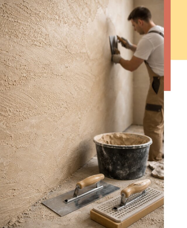 Декоративная штукатурка травертин в Дагестанских Огнях от 1858 руб/м2 — качественно и недорого | ОТДЕЛОЧНИК-Дгс