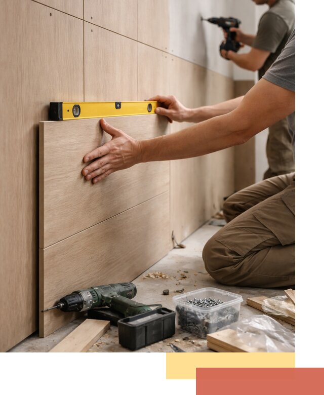 Профессиональный монтаж МДФ панелей на стены в Дагестанских Огнях