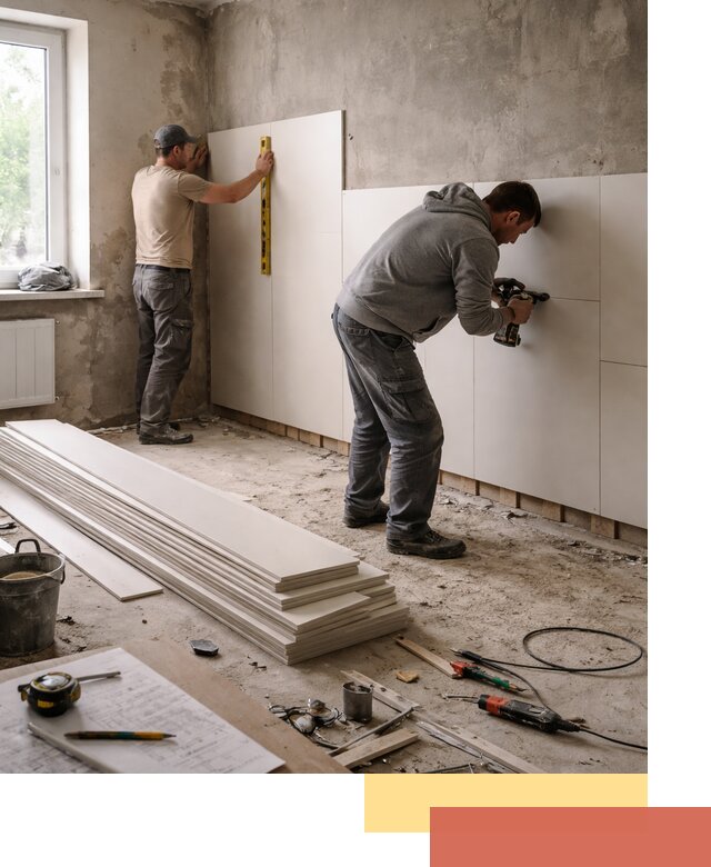 Монтаж ПВХ панелей на стены в Дагестанских Огнях качественно и быстро