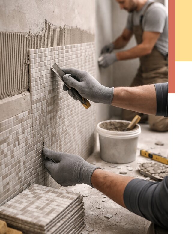 Облицовка стен мозаикой в Дагестанских Огнях от 3303 руб/м2 — укладка мозаики на стены | ОТДЕЛОЧНИК-Дгс