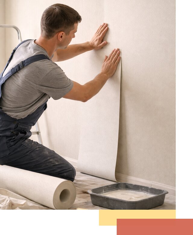 Поклейка флизелиновых обоев в Дагестанских Огнях качественно и быстро