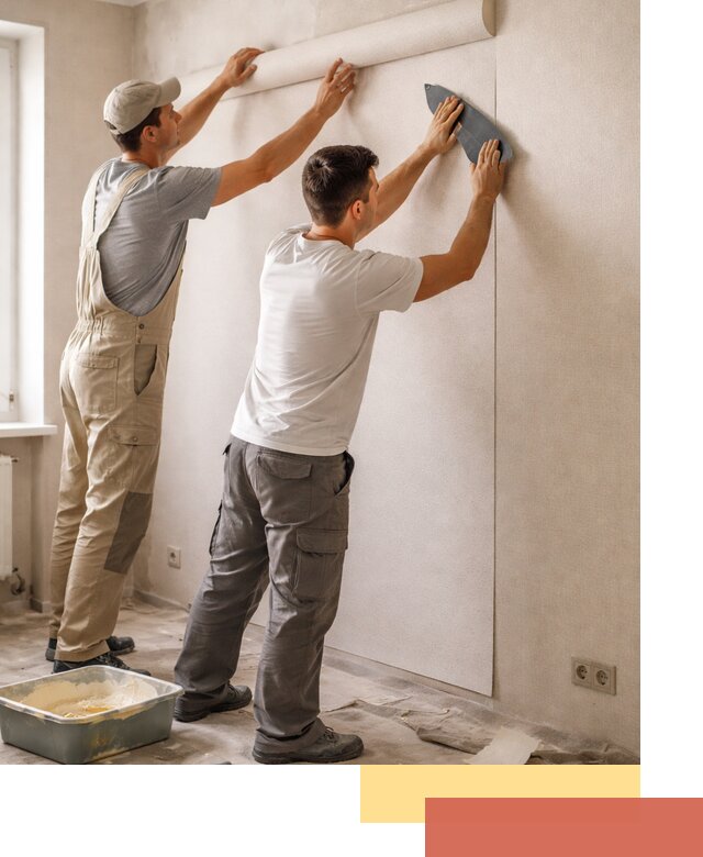 Поклейка виниловых обоев в Дагестанских Огнях профессионально и качественно