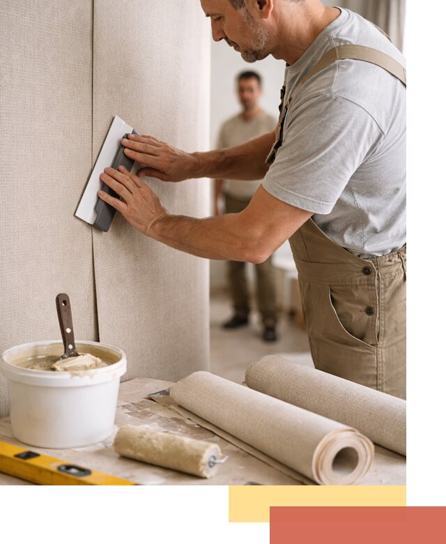 Поклейка текстильных обоев в Дагестанских Огнях профессионально и аккуратно