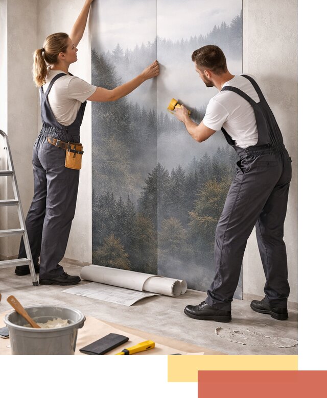 Поклейка фотообоев профессионально в Дагестанских Огнях под ключ