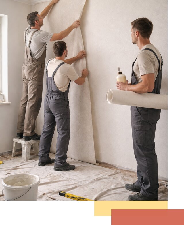 Оклейка стен обоями в Дагестанских Огнях — качественно и профессионально