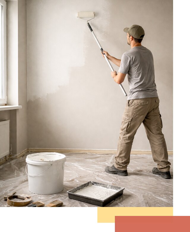 Покраска стен латексной краской в Дагестанских Огнях качественно и быстро