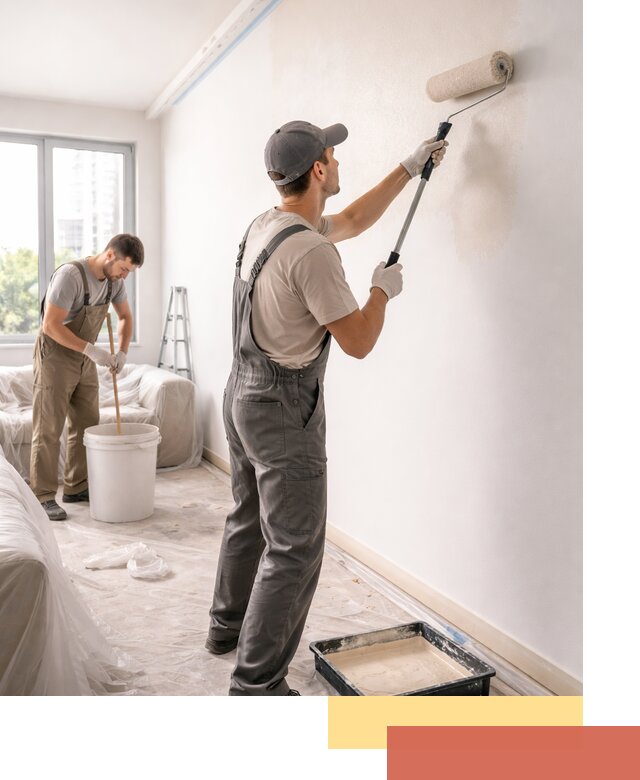 Покраска стен в офисе в Дагестанских Огнях — быстрый и качественный ремонт