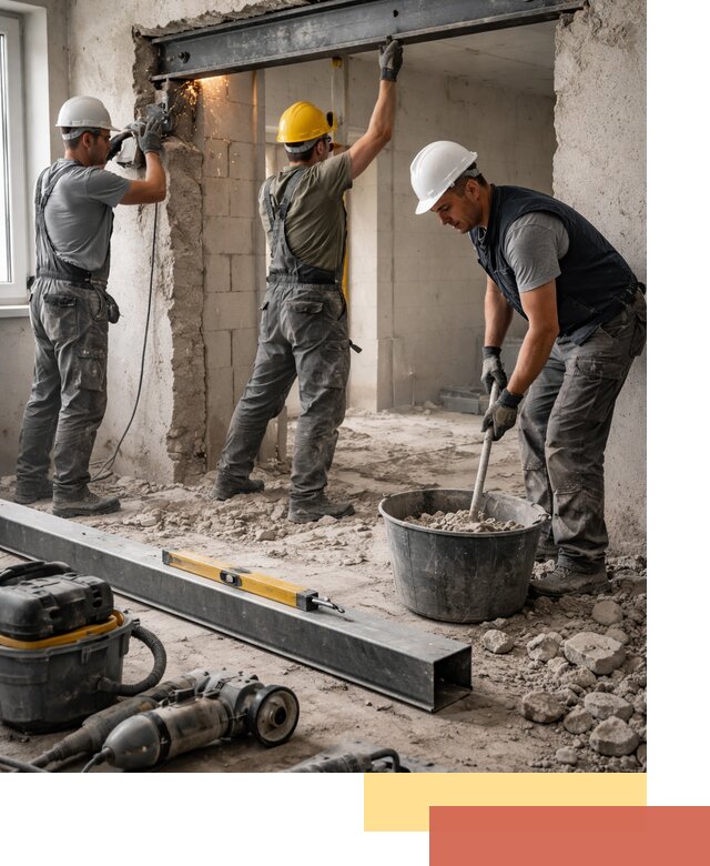 Создание проемов в стенах и несущих конструкциях в Дагестанских Огнях