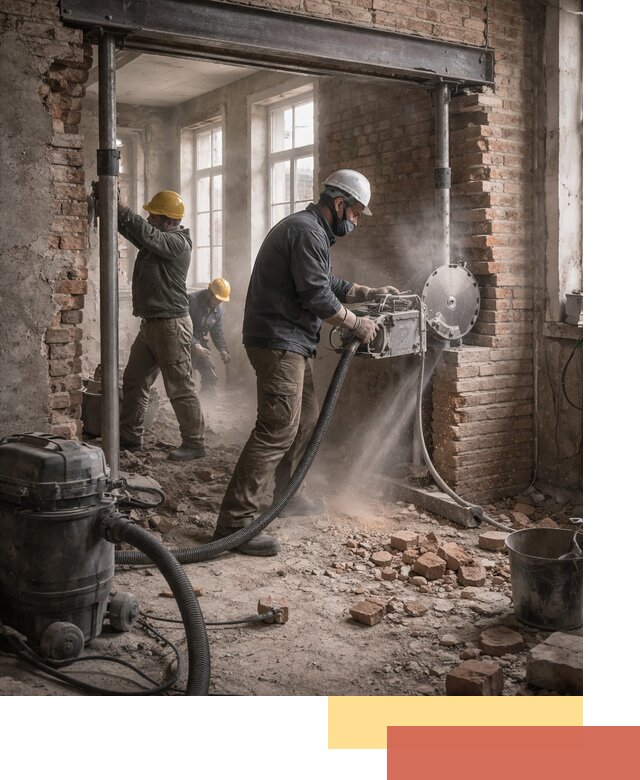 Прорезка проема в стене под дверной или оконный проем в Дагестанских Огнях