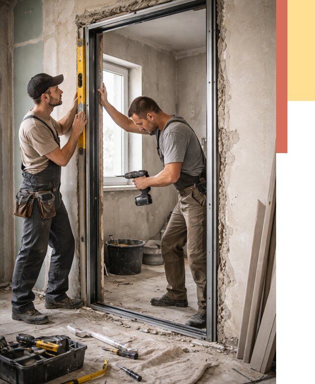 Закладка дверного проема в Дагестанских Огнях от 3613 руб. — быстро и недорого | ОТДЕЛОЧНИК-Дгс