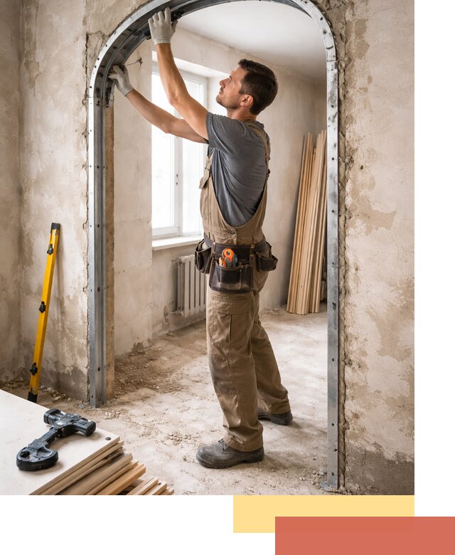 Устройство арочного проема в Дагестанских Огнях под ключ