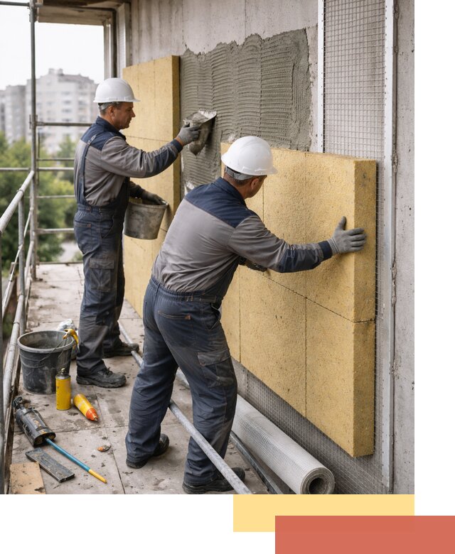 Утепление стен зданий и домов в Дагестанских Огнях качественно и надежно