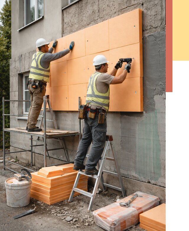 Утепление стен пеноплексом в Дагестанских Огнях от 1910 руб./м2 — быстро и недорого | ОТДЕЛОЧНИК-Дгс