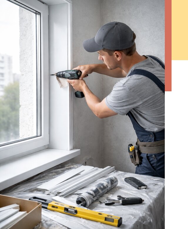 Установка пластиковых откосов в Дагестанских Огнях от 2323 руб. | ОТДЕЛОЧНИК-Дгс монтаж, быстро и недорого