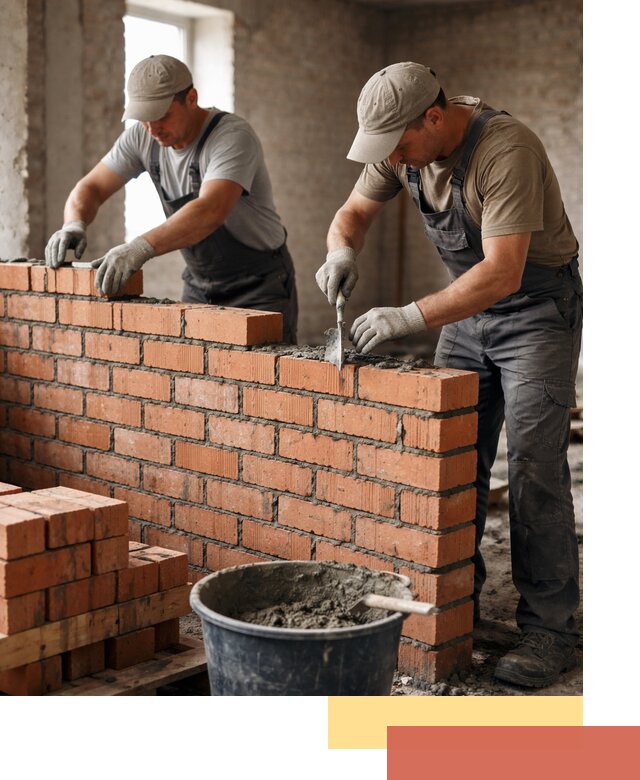 Кладка кирпичных перегородок под ключ в Дагестанских Огнях