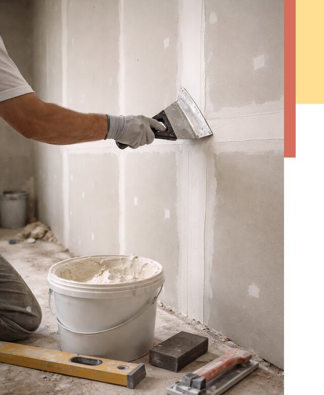 Шпаклевка перегородок из гипсокартона в Дагестанских Огнях от 2581 руб. — услуги ОТДЕЛОЧНИК-Дгс