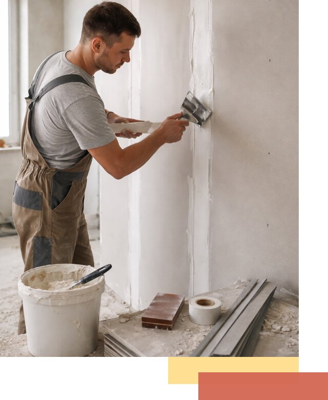 Шпаклевка перегородок из гипсокартона в Дагестанских Огнях качественно и быстро