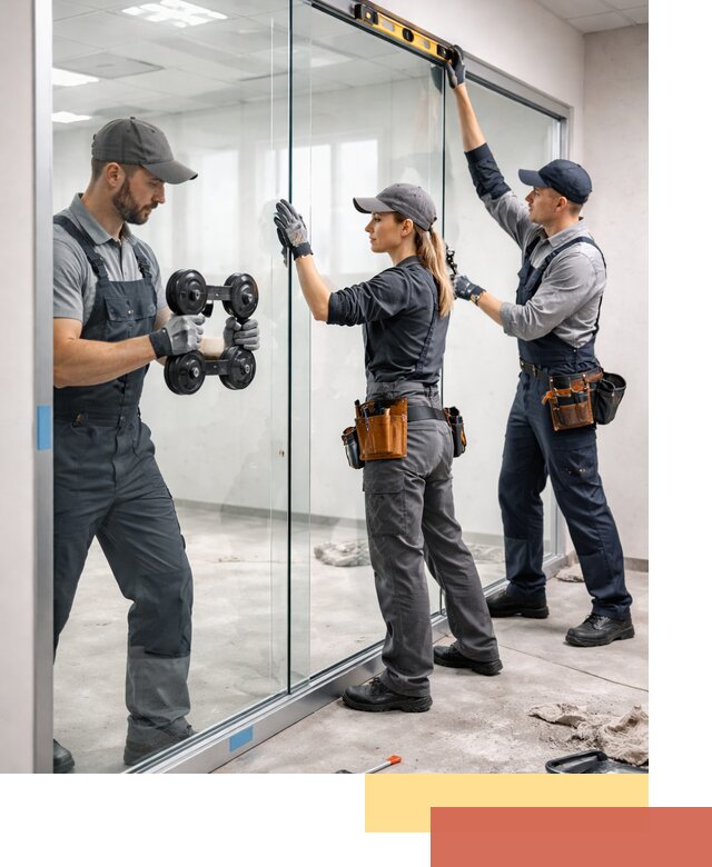 Профессиональный монтаж стеклянных перегородок в Дагестанских Огнях