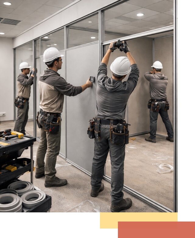 Мобильные офисные перегородки под ключ в Дагестанских Огнях