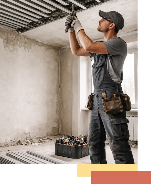 Демонтаж реечного потолка в Дагестанских Огнях быстро и аккуратно