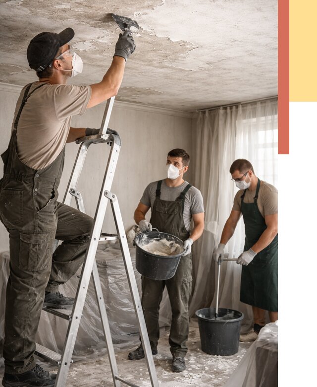 Удаление побелки с потолка в Дагестанских Огнях от 2581 руб. быстро и недорого | ОТДЕЛОЧНИК-Дгс