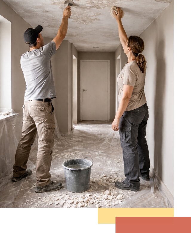 Удаление побелки с потолка в Дагестанских Огнях — быстро и аккуратно