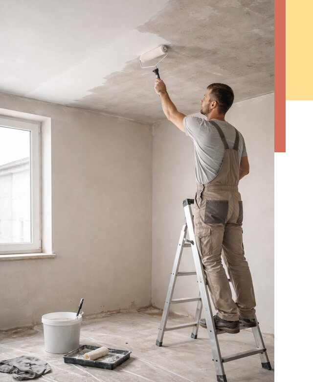 Грунтовка потолка в Дагестанских Огнях от 2581 руб. — быстро и недорого | ОТДЕЛОЧНИК-Дгс