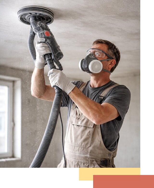 Шлифовка потолка в Дагестанских Огнях — качественная подготовка под отделку