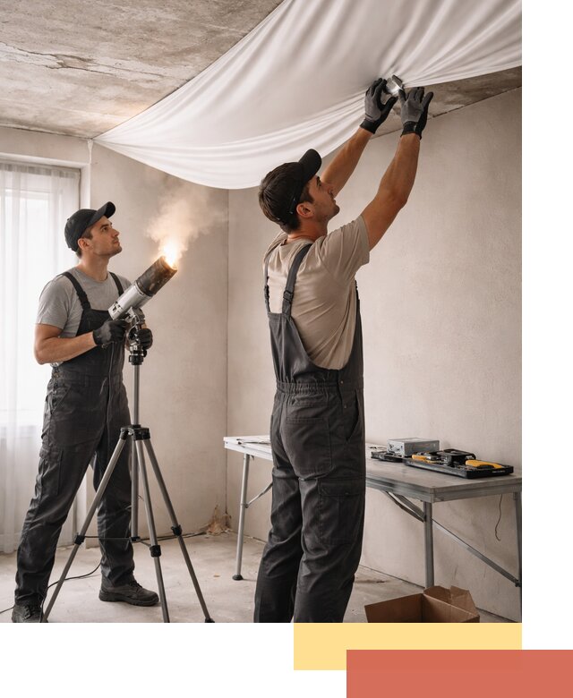 Установка натяжного потолка под ключ в Дагестанских Огнях