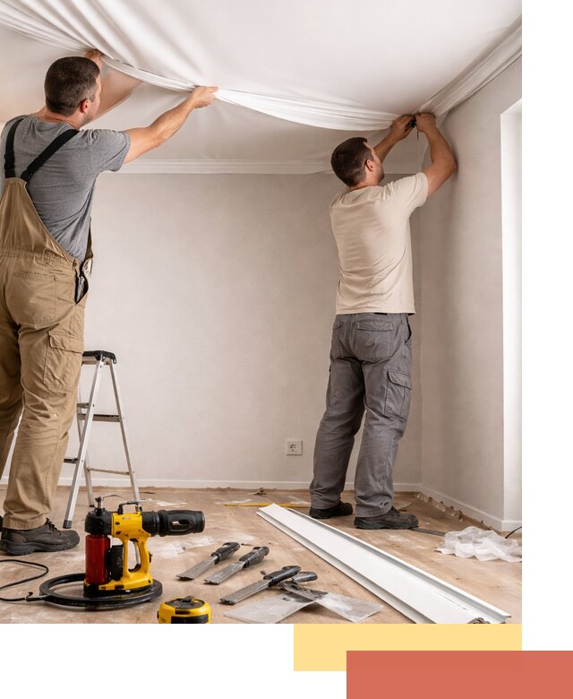 Монтаж ПВХ натяжного потолка в Дагестанских Огнях качественно и быстро