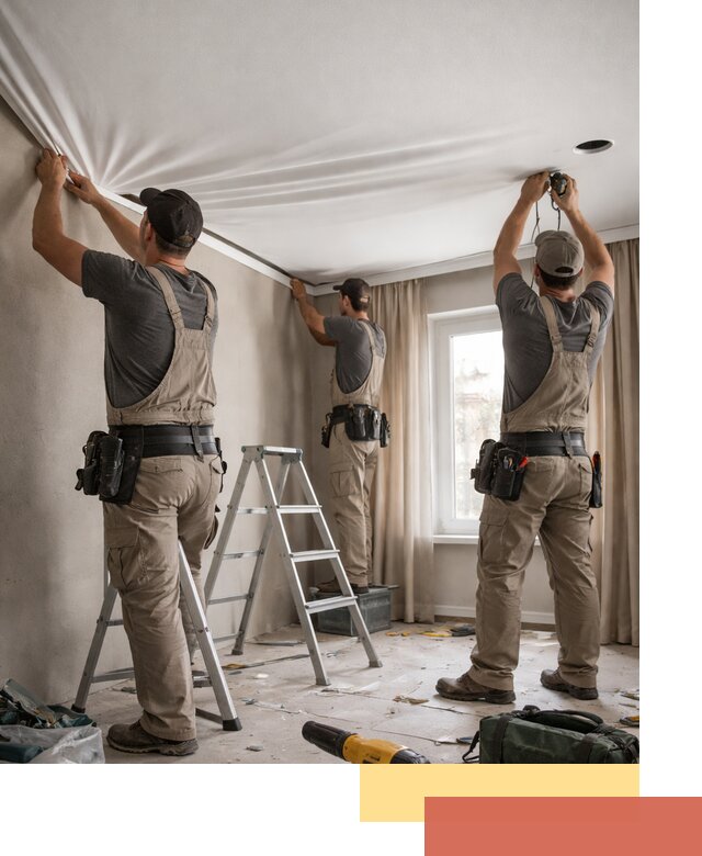 Монтаж матового натяжного потолка в Дагестанских Огнях качественно и быстро