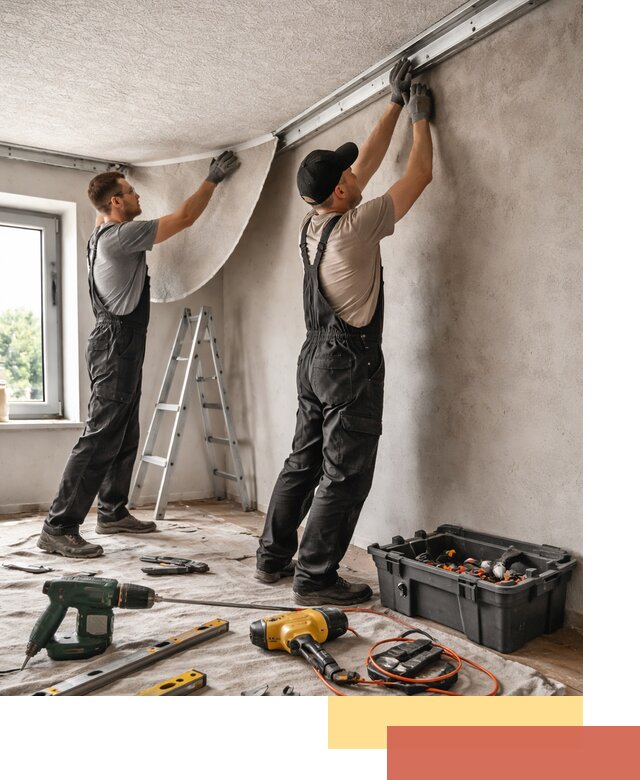 Монтаж фактурного натяжного потолка в Дагестанских Огнях качественно и быстро