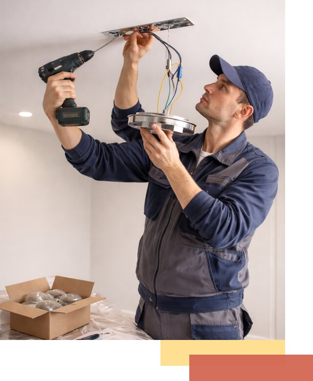 Установка люстры в натяжной потолок в Дагестанских Огнях